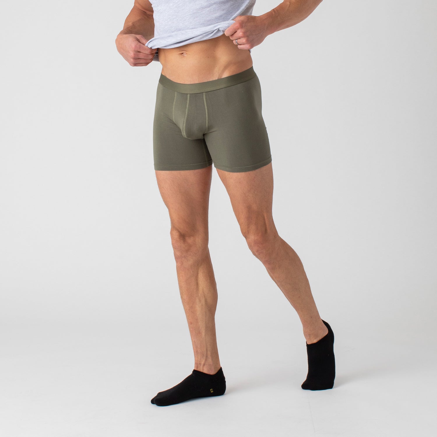 Breckson Men's Military Green Boxer Briefs - 3 Pack - view 3