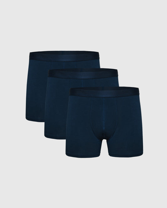 Breckson Men's Navy Boxer Trunks - 3 Pack - view 1