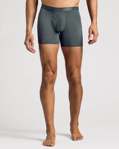 Breckson Men's Carbon Boxer Briefs with Fly - Core 3 Pack - view 3