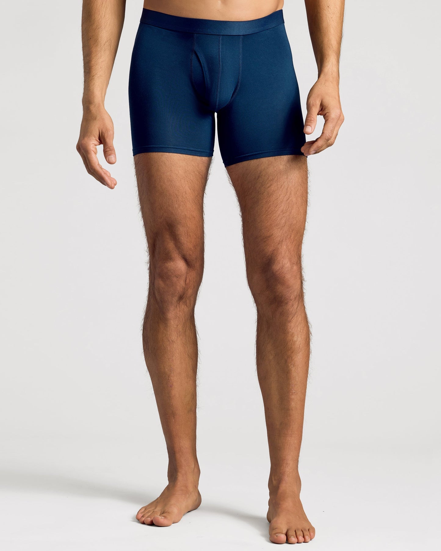 Breckson Men's Navy Boxer Briefs with Fly - Core 3 Pack - view 4