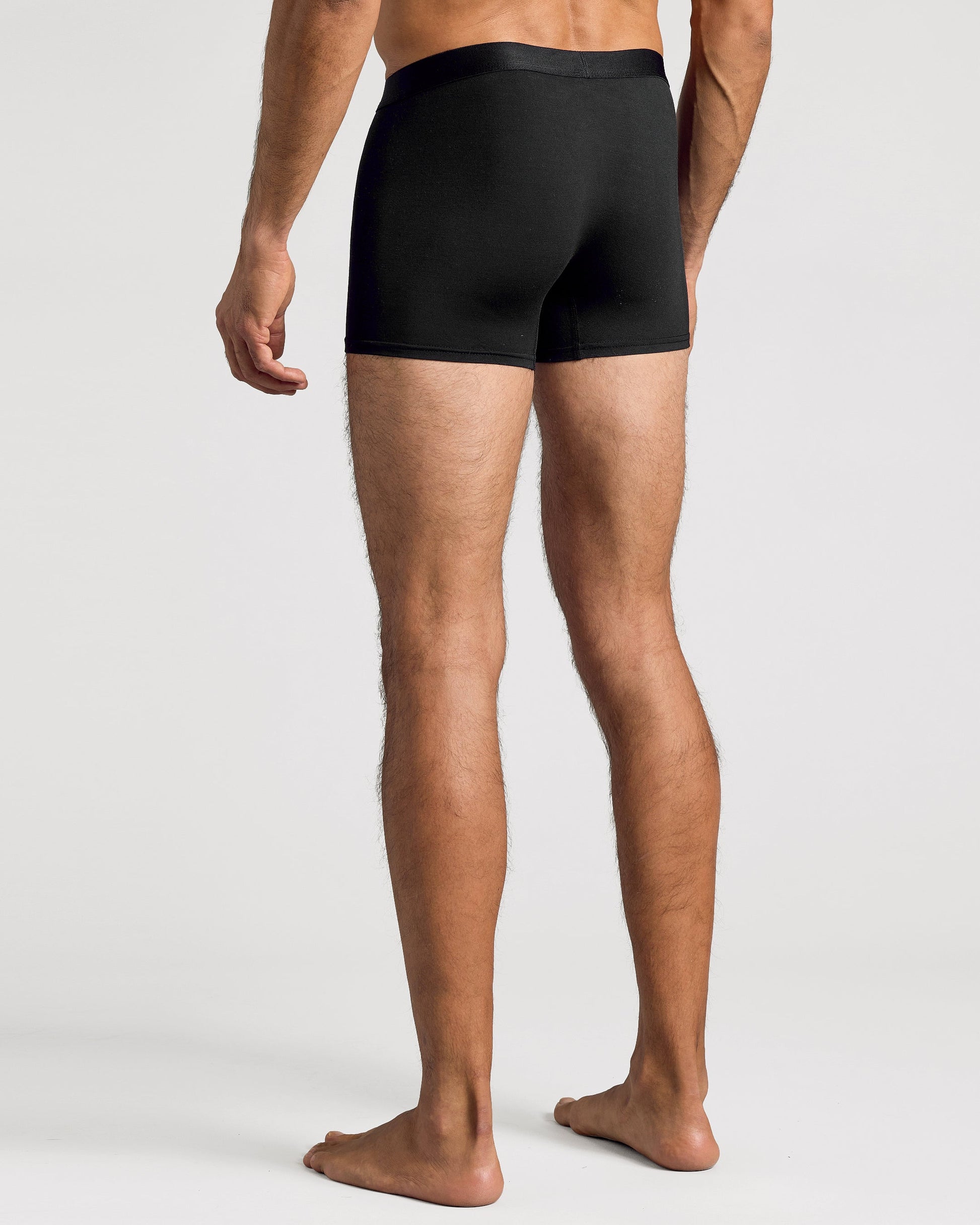 Breckson Men's Black Boxer Trunks with Fly - 12 Pack - view 4