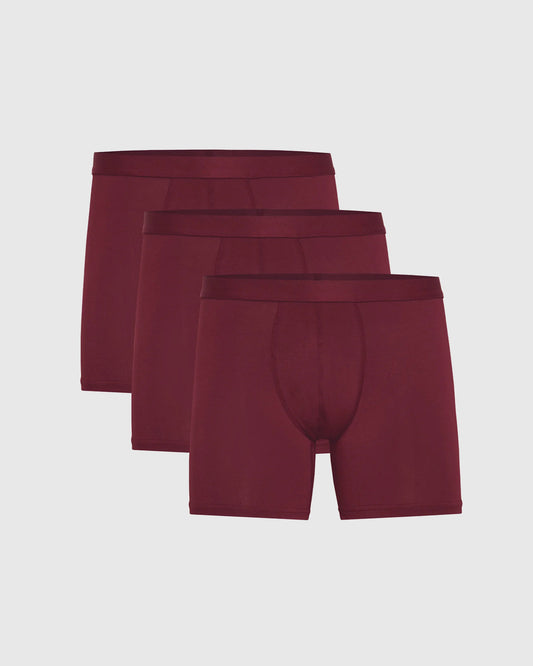 Breckson Men's Burgundy Boxer Briefs - 3 Pack - view 1