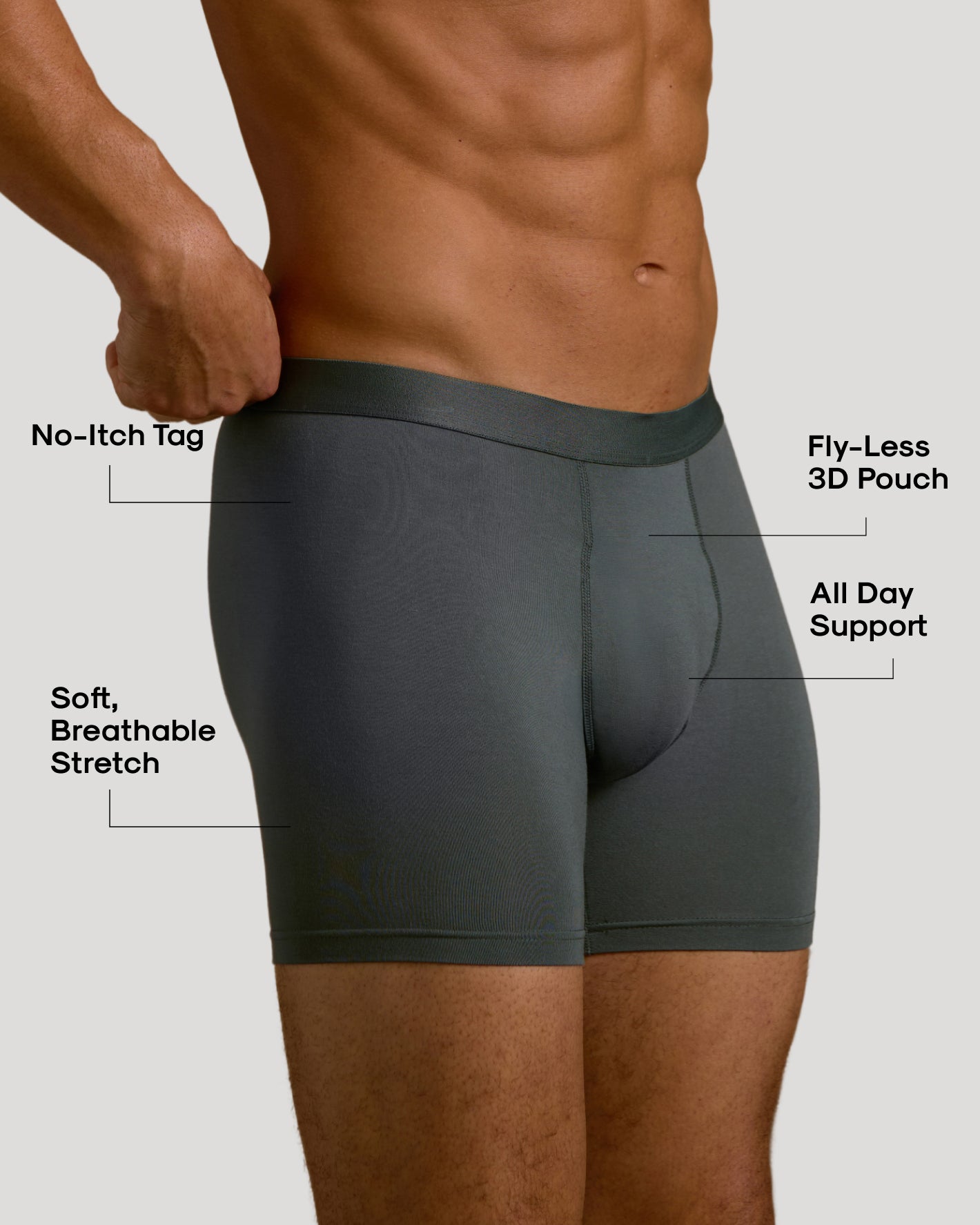 Breckson Men's Carbon Boxer Brief - view 3
