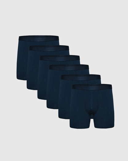 Breckson Men's Navy Boxer Briefs - 6 Pack - view 1
