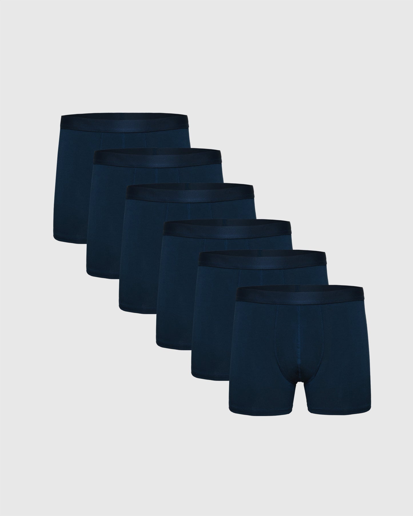 Breckson Men's Navy Boxer Trunks - 6 Pack - view 1