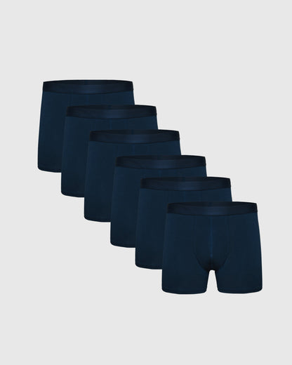 Breckson Men's Navy Boxer Trunks - 6 Pack - view 1