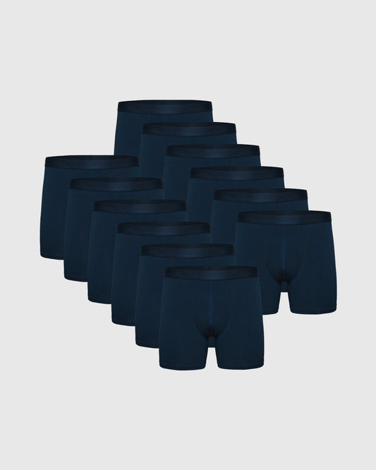 Breckson Men's Navy Boxer Briefs - 12 Pack - view 1