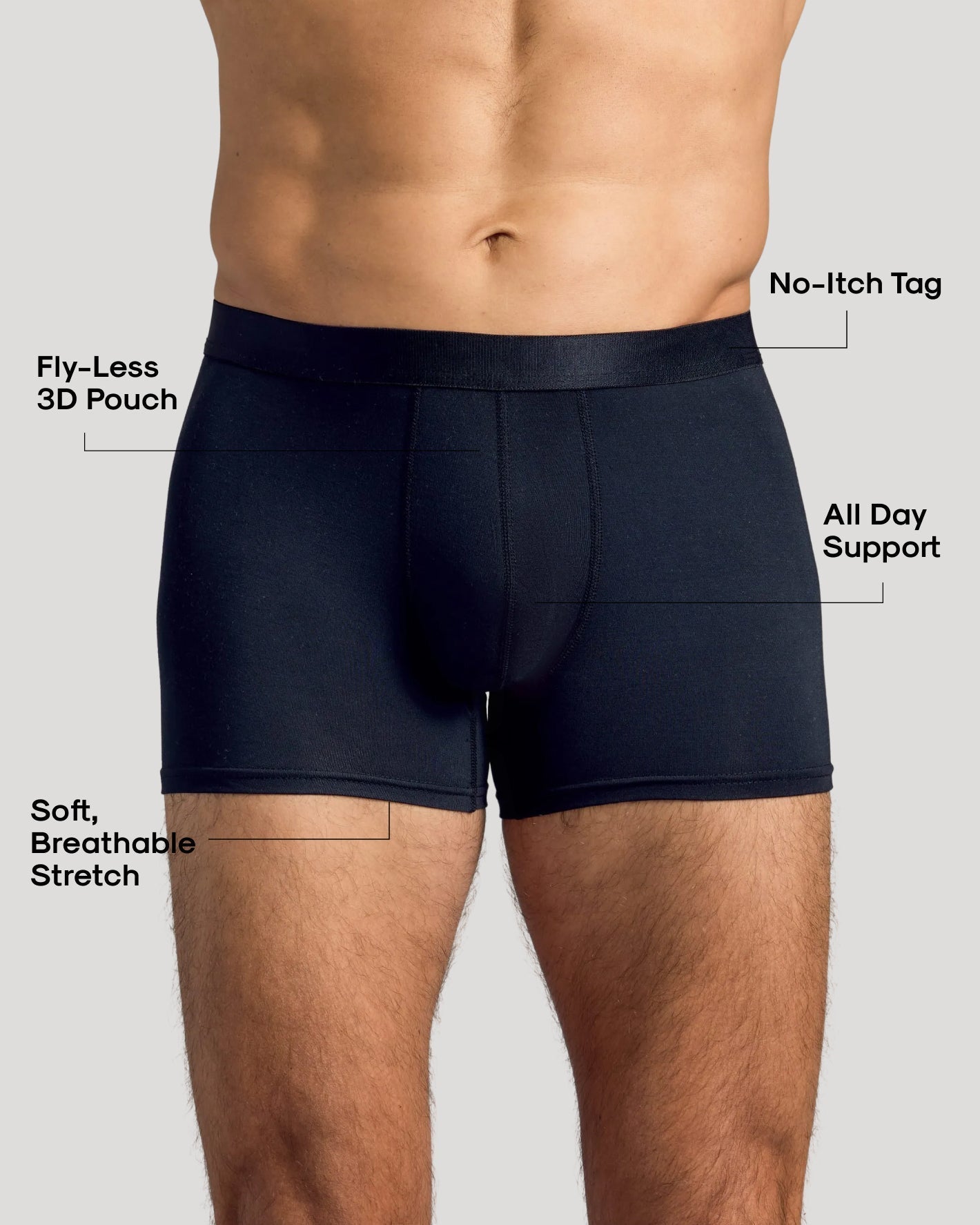 Breckson Men's Black Boxer Trunks - 3 Pack - view 2